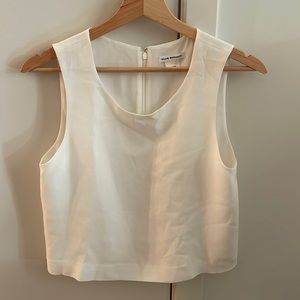 Club Monaco white sleeveless top